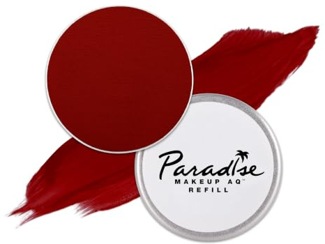 Mehron Makeup Paradise AQ - RED, Water-Activated Face & Body Paint