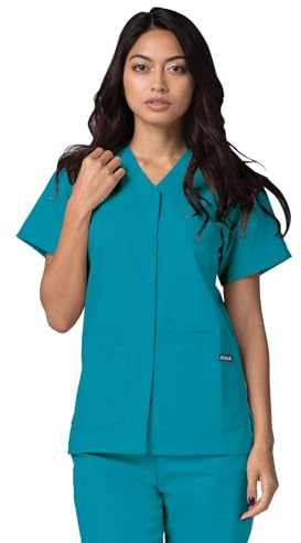 Adar Universal Divise Sanitarie Donna - Chiusura a Scatto Frontale - 604 - Teal Blue - XS