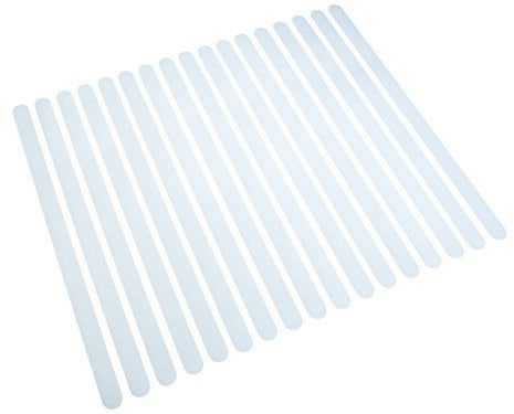 Anti-Rutsch-Streifen für Treppen Rutschschutz - transparent | 17 Rutschschutz Aufkleber Treppe, selbstklebend. Treppenstufen Antirutsch.