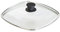 LODGE Square Tempered Glass Lid (10.5 Inch) – Fits 10.5 Inch Square Cast Iron Skillets and Grill Pans
