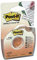 Post-it Abdeck- und Beschriftungsband, Weiß - 1 Rolle im Handabroller (8,42 mm x 17,7 m) - Zum Beschriften, Abdecken oder Korrigieren