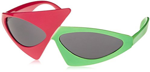 FORUM Novelties 62953 2 Tone Lunettes, Rose Fluo/Vert