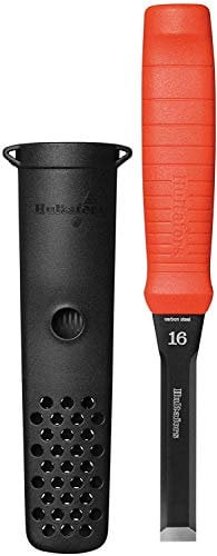EDC 16mm Japanese Chisel by Hultafors I High-Quality Japanese Steel Blade I Wood Chisel Includes Sturdy Holster I for Heavy Precision Work I 390043