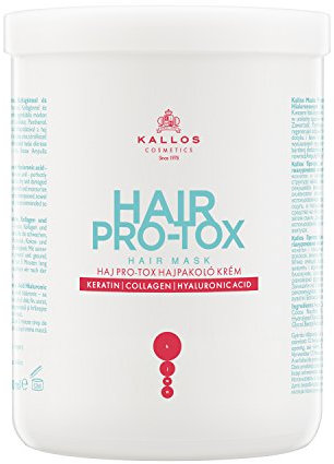 Kallos KJMN Haar Pro-tox Creme Haarmaske mit Keratin, Kollagen und Hyaluronsäure, 1000 ml
