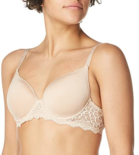 Simone Perele Women's Caresse 3D Plunge Bra, Peau Rose, 32F