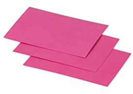 Clairefontaine 11224C - Packung mit 25 Karten Pollen, Mini Format 70 x 95 mm, ideal für Ihre Einladungen und Korrespondenz, Fuchsia, 1 Pack