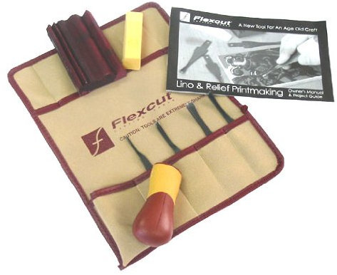 4-teiliges Linol- und Gravierwerkzeug-Set Flexcut
