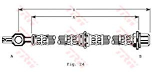 TRW Automotive AfterMarket PHD125 Bremsschlauch | Kompatibel mit: MAZDA 626 II, 626 II Coupe, 626 II Hatchback, 626 III, 626 III Coupe, 626 III Hatchback