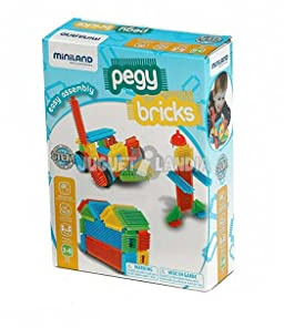 Miniland 94042 Pegy Bricks 40 Stück
