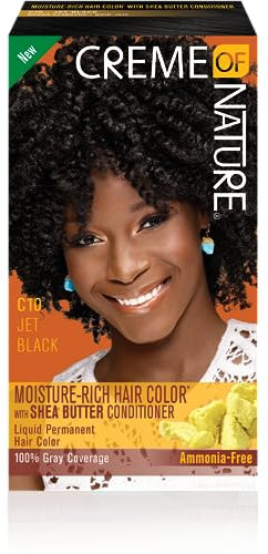 Creme of Nature Liquid Hair Color - #10 Jet Black by Creme of Nature