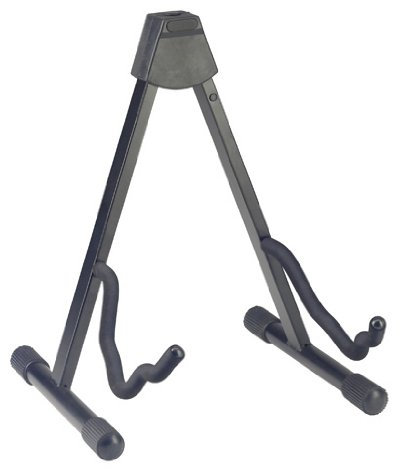 Stagg SGA108BK Klappbarer Universal-Gitarrenständer, A-Form, für Akustik- und E-Gitarren