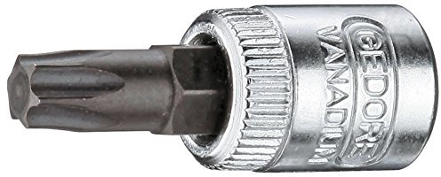 GEDORE Schraubendrehereinsatz Bit Innen-TX, T27, SW 4,99 mm, 1/4 6,3 mm, Schraubenziehereinsatz, Werkzeug, ITX 20 T27