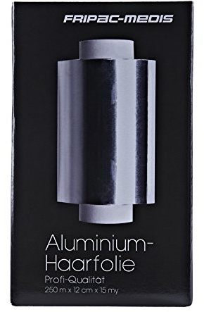 Fripac-Medis Aluminium-Haarfolie Rolle 250 m x 12 cm 15 my, silber