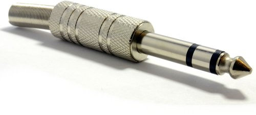 6,35 mm Metall Stereo Klinkenstecker Stecker & Strain Relief Löten Ende
