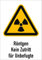Schild Röntgen kein Zutritt für Unbefugte gemäß ASR A1.3/ DIN 7010 Alu 29,7x21cm (Warnschild, Strahlung) praxisbewährt, wetterfest