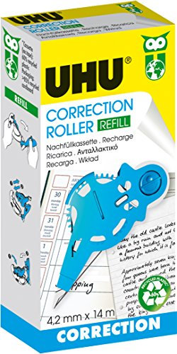 Uhu 50405- Nachfülleinheit für Correction Roller Refill, 4.2 mm x 14 m