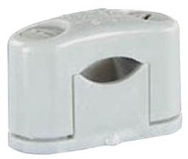 50 Stück SOM Kabelschelle, grau, halogenfrei für Kabel-Ø 5 - 14 mm