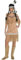 SMIFFYS Costume da donna ispirato ai nativi americani, beige, con vestito e frange