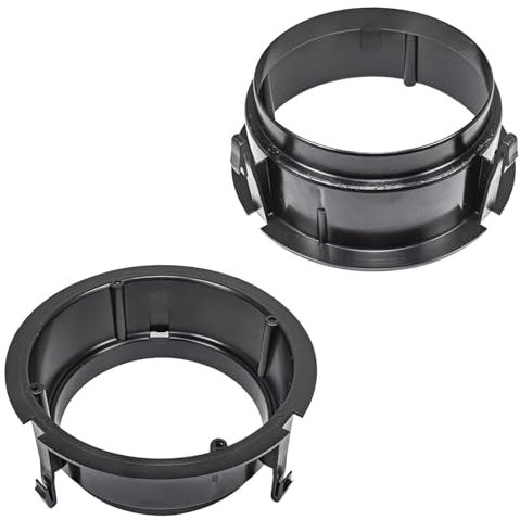 tomzz Audio 2834-007 Lautsprecherringe Adapter Halterungen kompatibel mit Mercedes E-Klasse W210 Heckablage für 165mm DIN Lautsprecher