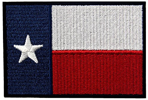 EmbTao Embroidered Texas State Flag Iron On Sew On Patch TX Emblem by EmbTao