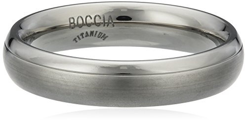 Boccia Damen-Ring teilpoliert Titan GR.61 0130-0761
