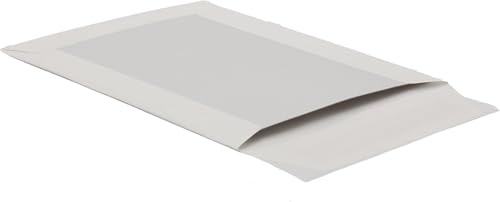 POSTHORN Papprückwandtasche C5 (250 Stück) - 229 x 162 mm - 100g/m² | haftklebende Versandtasche mit Papprückwand - weiße Versandtaschen A5 aus Graupappe 450g/m²