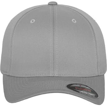 Flexfit Unisex 6277-Flexfit Wooly Combed Flexfit Wooly Combed, silver, Youth
