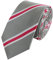 Fabio Farini - Elegante Herren Krawatten gestreift - 6cm/8cm Breite - Männer Schlips als Geschenk oder Anlässe grau weiß rosa 6cm
