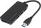 Renkforce 3 Port USB 3.2 Gen 1-Hub (USB 3.0) mit eingebautem SD-Kartenleser Schwarz