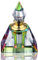 H&D vintage profumo egiziano bottiglia decor ricaricabile mini vuoto 3ml pozioni vetro piramide rettangolare