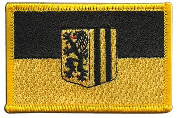 Flaggenfritze Flaggen Aufnäher Deutschland Stadt Dresden Fahne Patch + gratis Aufkleber