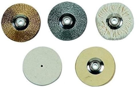 Proxxon 28312 Poliersortiment 5 verschiedene Scheiben Ø50mm für Proxxon 28030 Schleif- und Poliergerätes SP/E