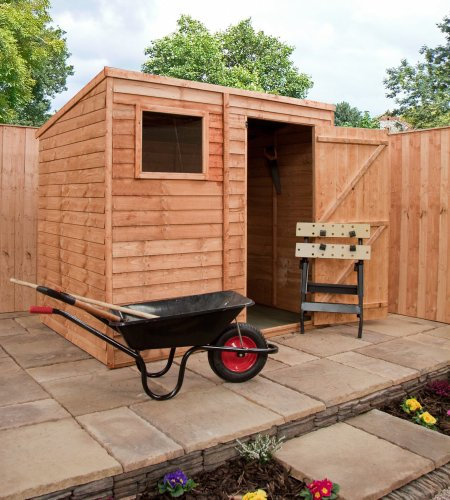 7ft W x 5ft D Wooden Storage Shed
