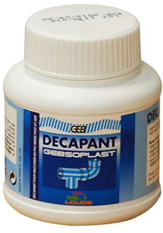 décapant pour raccords pvc ou pvcc - geb gebsoplast - bidon de 125 ml