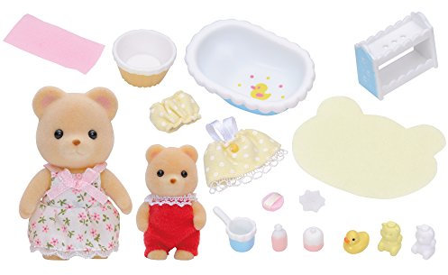 Sylvanian Families 2228 - Baden mit Mutter und Baby, Sammelfigur