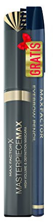 Max Factor Masterpiece Max Mascara plus Gratis Eyebrow Pencil Hazel, 1er Pack (1 x 7 ml)