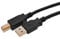 Rhombutech® – 10 m Premium cavo a/b, cavo stampante USB 2.0 Hi-Speed/cavo di collegamento, USB A Maschio a USB B maschio, lavorazione di alta qualità, doppia schermatura per connessione su misura Nero C: 5m (Meter)