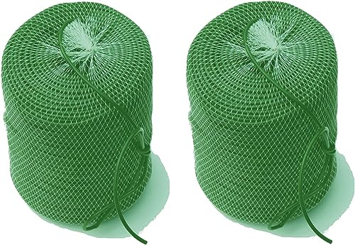 EXCOLO Bindeschlauch 2 Rollen je 200m Ø 3mm Grün | Hohlschnur Bindeband Pflanzenschnur Baum Binde Schnur Gartenschnur witterungsbeständig wächst Nicht EIN Gartenband