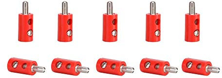 Viessmann 6871 Stecker mit Querloch 10 Stk. rot