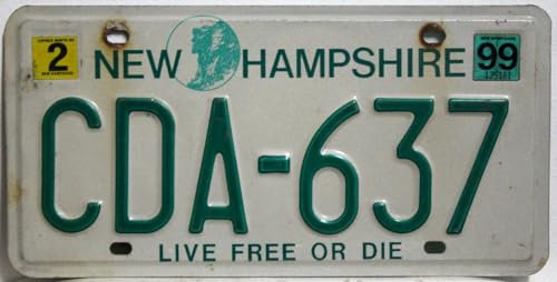 US Nummernschild NEW HAMPSHIRE Kennzeichen # USA License Plate # Autoschild