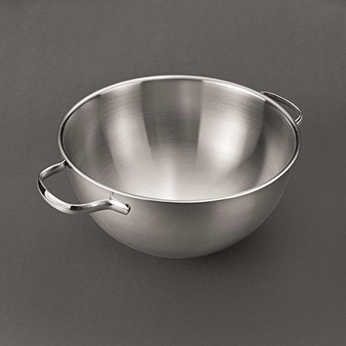 Kelomat, 1853-248, Schneeschüssel 22, PORTIONIEREN/RÜHREN, Edelstahl, Länge 25 cm, Durchmesser 23.5 cm, Höhe 13 cm, silber, Rührschüssel