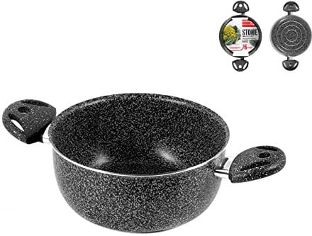Home Cacerola Dos Asas Piedra Antiadherente 16 cm Olla de cocción, Multicolor, One Size