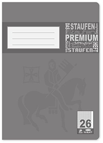 Premium Heft A4 16Blatt Lin 26 kariert mit Rand
