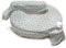 My Brest Friend Nursing Pillow - Deluxe - Enhanced Comfort w/Slipcover - Ergonomic Breastfeeding Pillow For Ultimate Support For Mom & Baby - Adjustable Pillow W/Handy Side Pocket, Flower Key Grey
