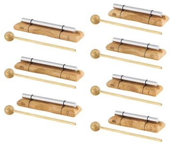 Sonic Energy Klangstäbe Chakra Set – 7-teilig – Energy Chimes für Meditation, Therapie, Klassenzimmer – Inkl. Schlägel, Tasche (EC-SET-CHA-7)