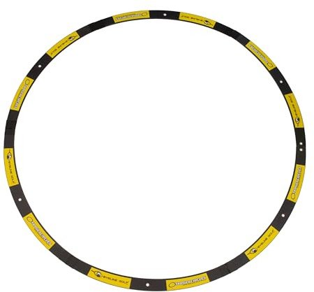 EyeLine Golf Target Circle - 3 ft Diameter Target Circle as Training Aid – Ideal for Chipping and Pitching – Super Thin with Foldable Configurations. Bright Color Markings Easy Sighting. Made in USA