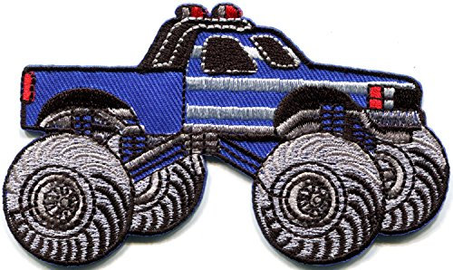 Monster Truck 4 X 4 Pickup auto Racing ute Embroidered Applique Iron-on Patch New by TKPatch