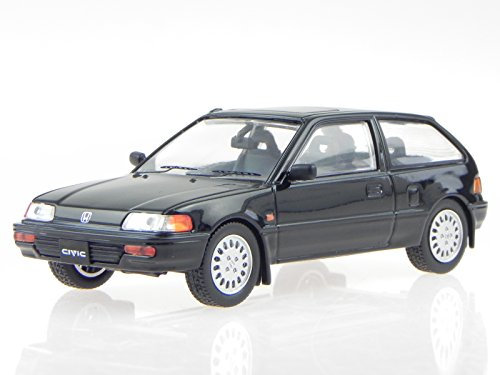 T9 Honda Civic 1987 schwarz Modellauto P10004 1:43