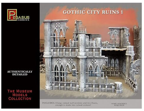 Pegasus PG4930 28 mm Hist. Ruinen von Gotischen Gebäuden, Resin Modellbausatz