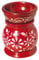 Aromalampe Blume Speckstein rot 6x9cm